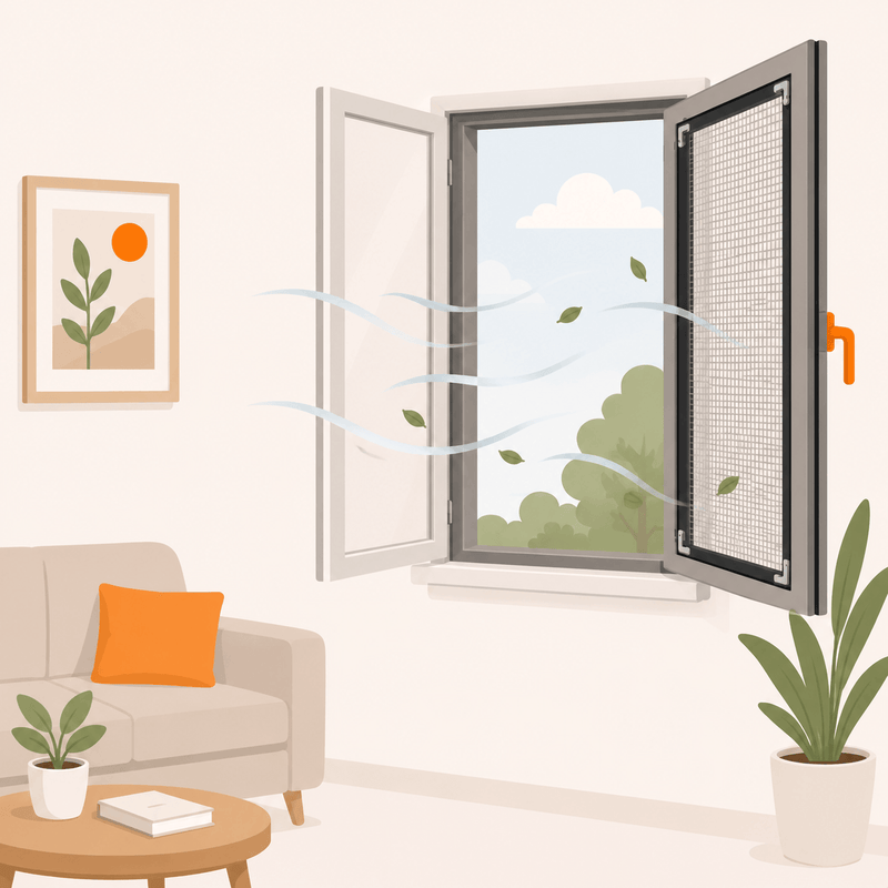Frisse lucht in huis zonder ongedierte met de juiste horren