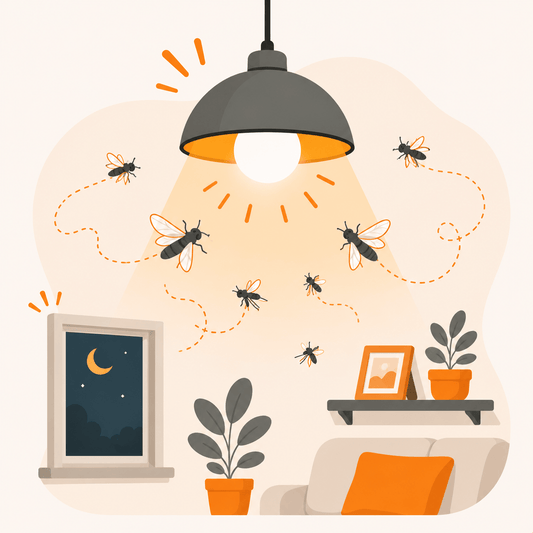 Hoe licht in huis insecten aantrekt (en wat je ertegen doet)
