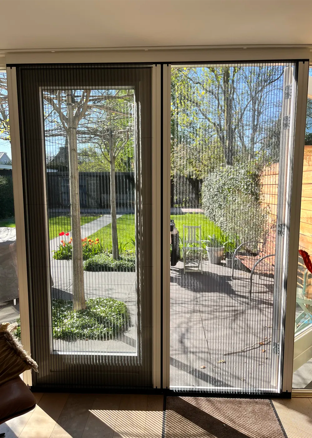 Dubbele plissé hordeur